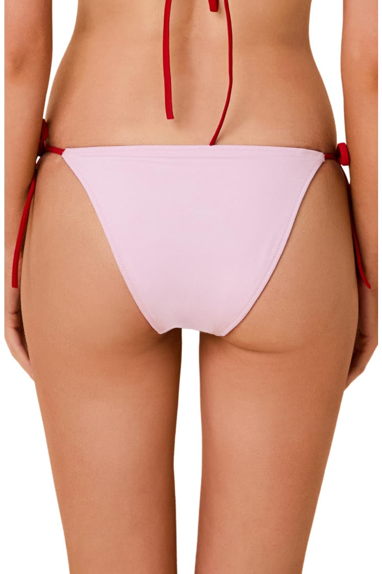 The Iris Reversible Bikini Bottoms, Alternate, color, CRANBERRY FROSTED PINK