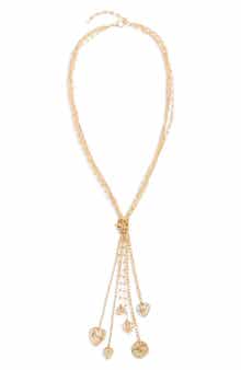 SAACHI Knotted Tassel Charm Pendant Necklace