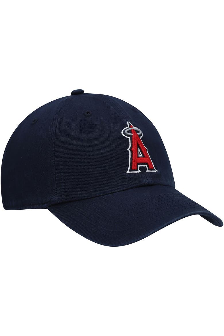 Men's '47 Navy Los Angeles Angels Clean Up Adjustable Hat, Alternate, color, Navy