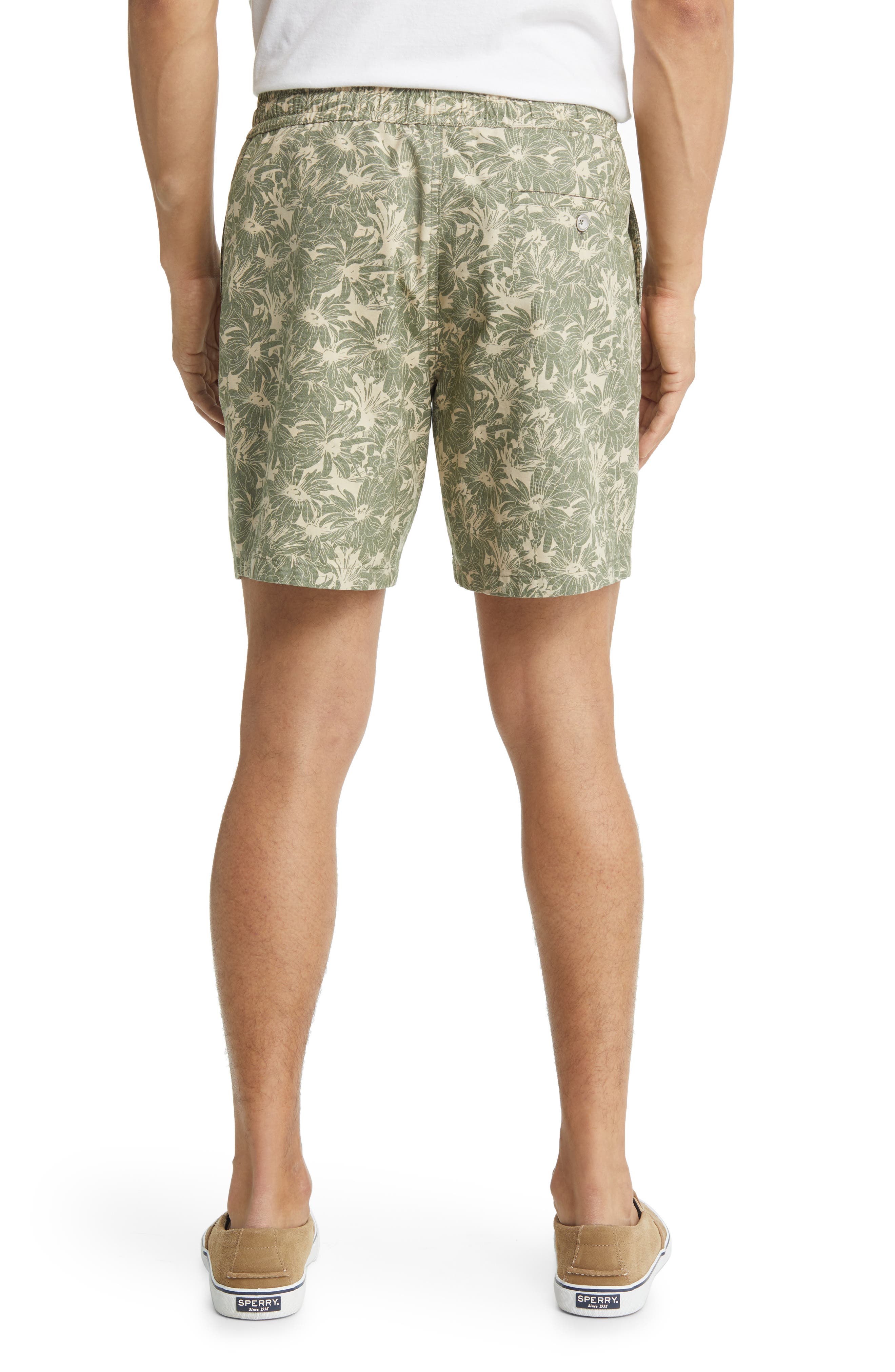 Main Beach Floral Stretch Cotton Drawstring Shorts - image 4