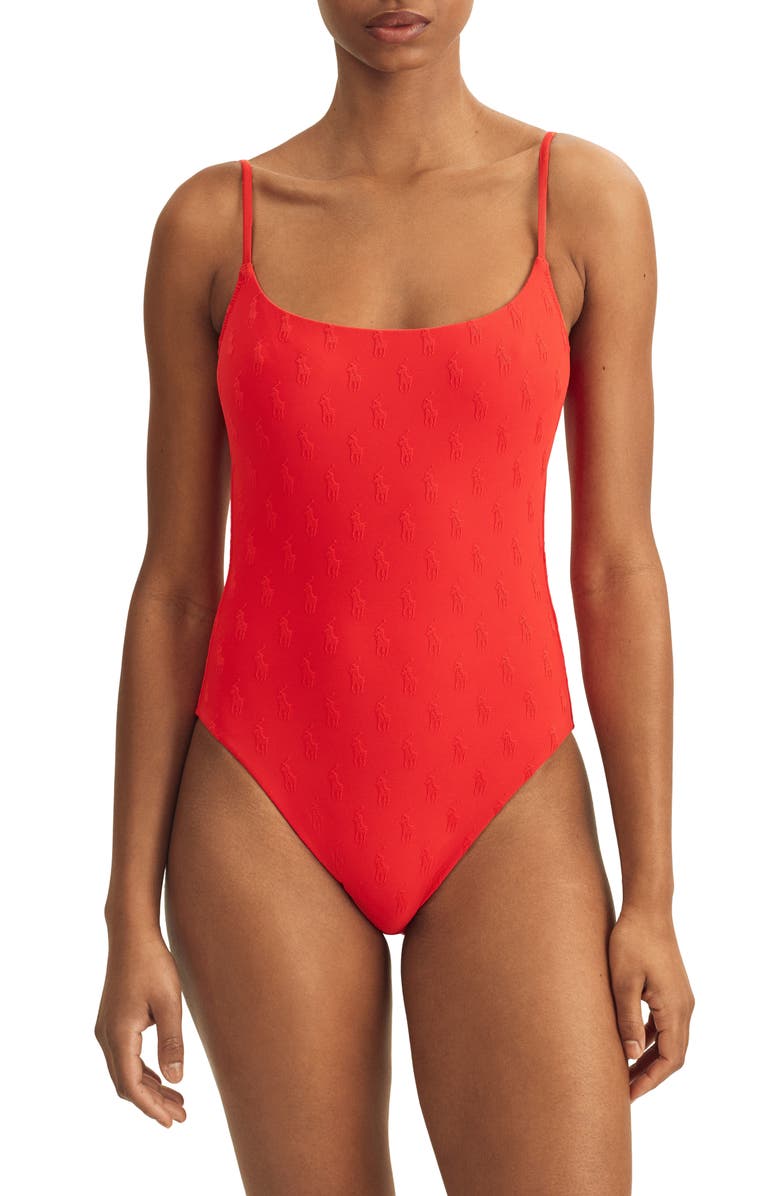Polo Ralph Lauren Kennedy One-Piece Swimsuit, Main, color,