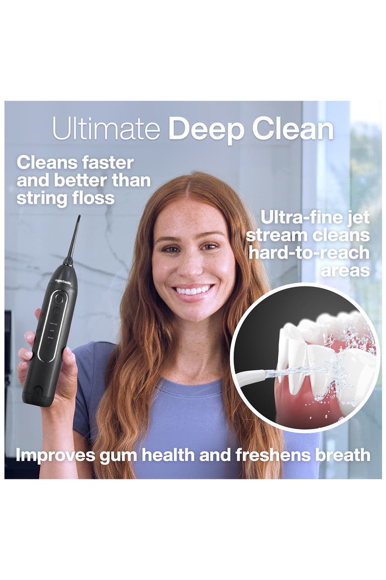 Icon Electric Rechargeable Water Flosser, Alternate, color, ONYX