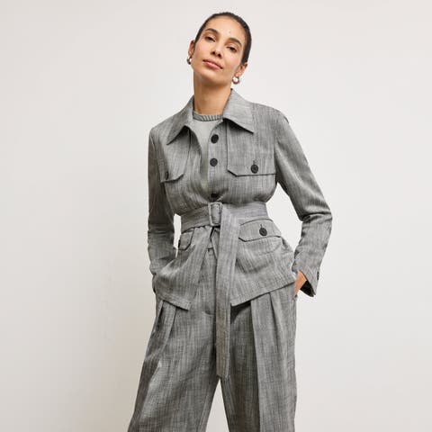 Emery Safari Blazer - Porto Weave