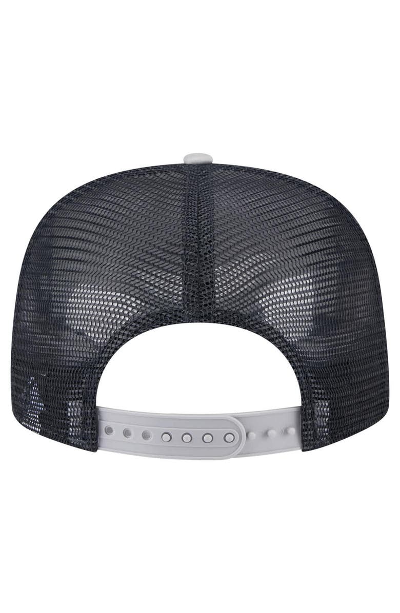 New Era Men's New Era White/Gray Detroit Tigers Retro Script Trucker 9FIFTY Snapback Hat, Alternate, color, White