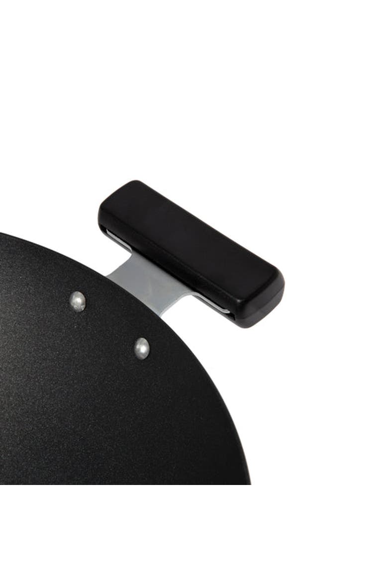 Carbon Steel Ceramic Nonstick Flat Bottom Wok with Phenolic Handles, 14-Inch, Alternate, color, Black