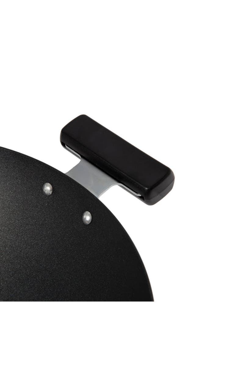 JOYCE CHEN Carbon Steel Ceramic Nonstick Flat Bottom Wok with Phenolic Handles, 14-Inch, Alternate, color, Black