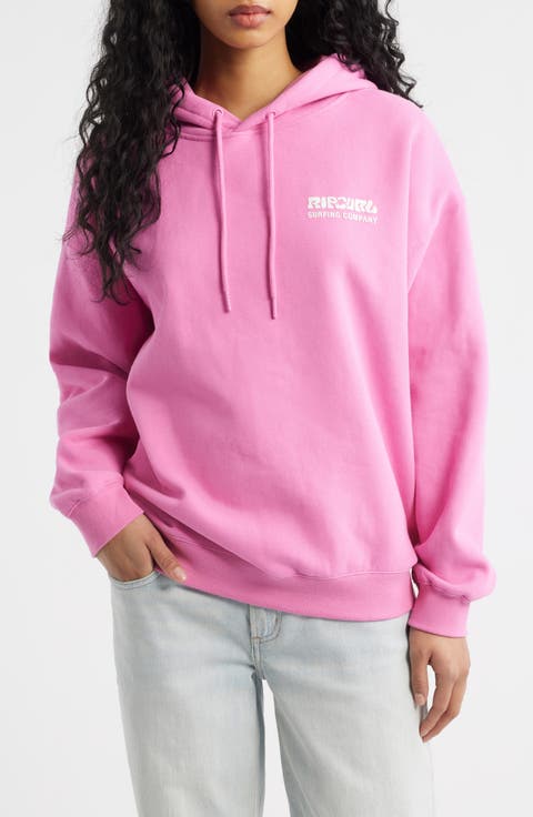 Surf Puff Print Graphic Hoodie