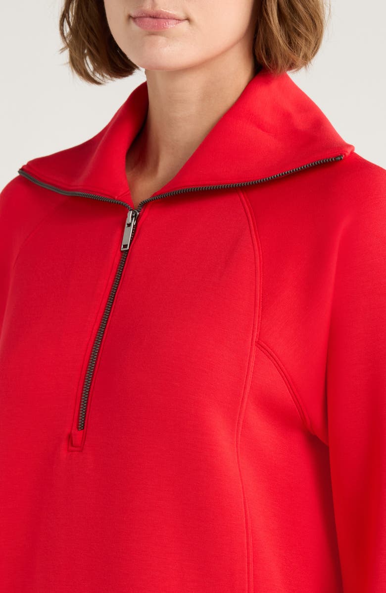 SPANX<sup>®</sup> AirEssentials Half Zip Minidress, Alternate, color, Spanx Red