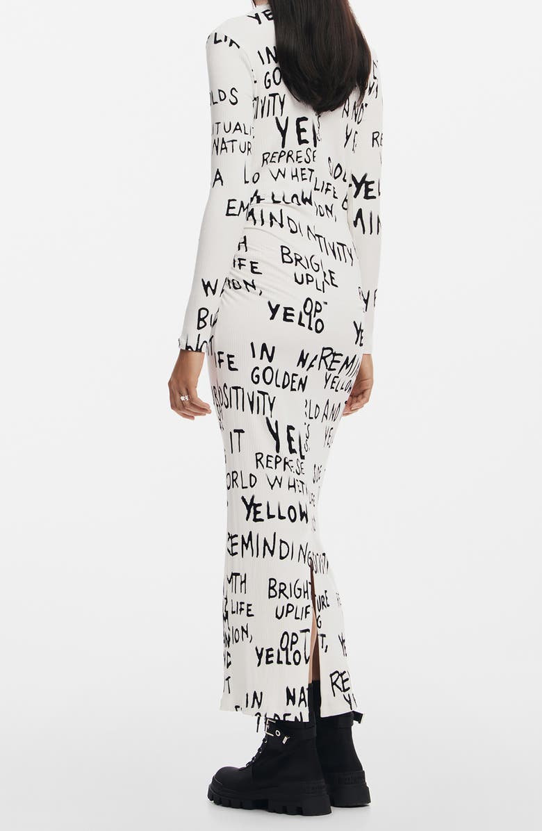 Desigual Hesian Long Sleeve Jersey Maxi Dress, Alternate, color, 