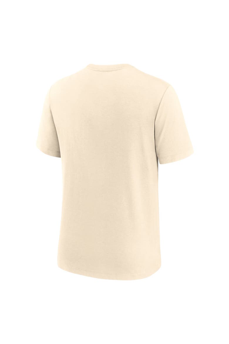 Men's Nike Natural Penn State Nittany Lions Arch Logo Triblend T-Shirt, Alternate, color, Natural