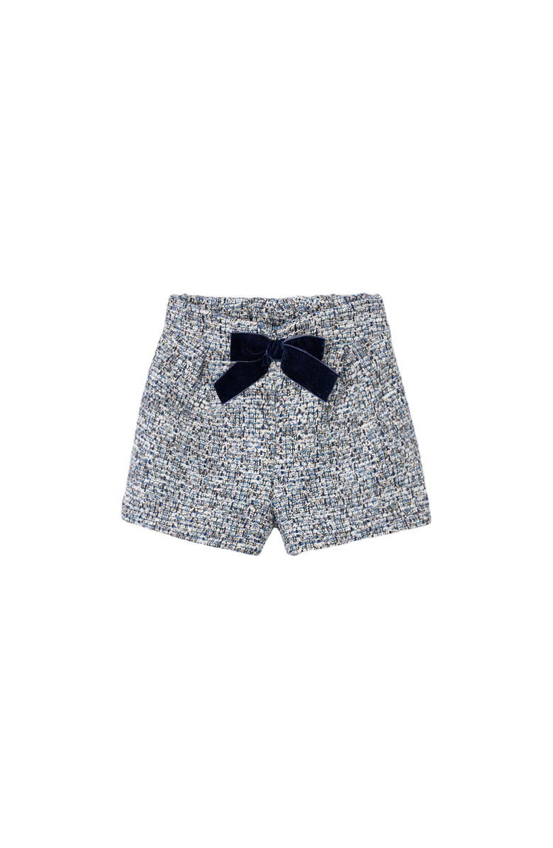 Mayoral Bow Shorts, Main, color, Blue