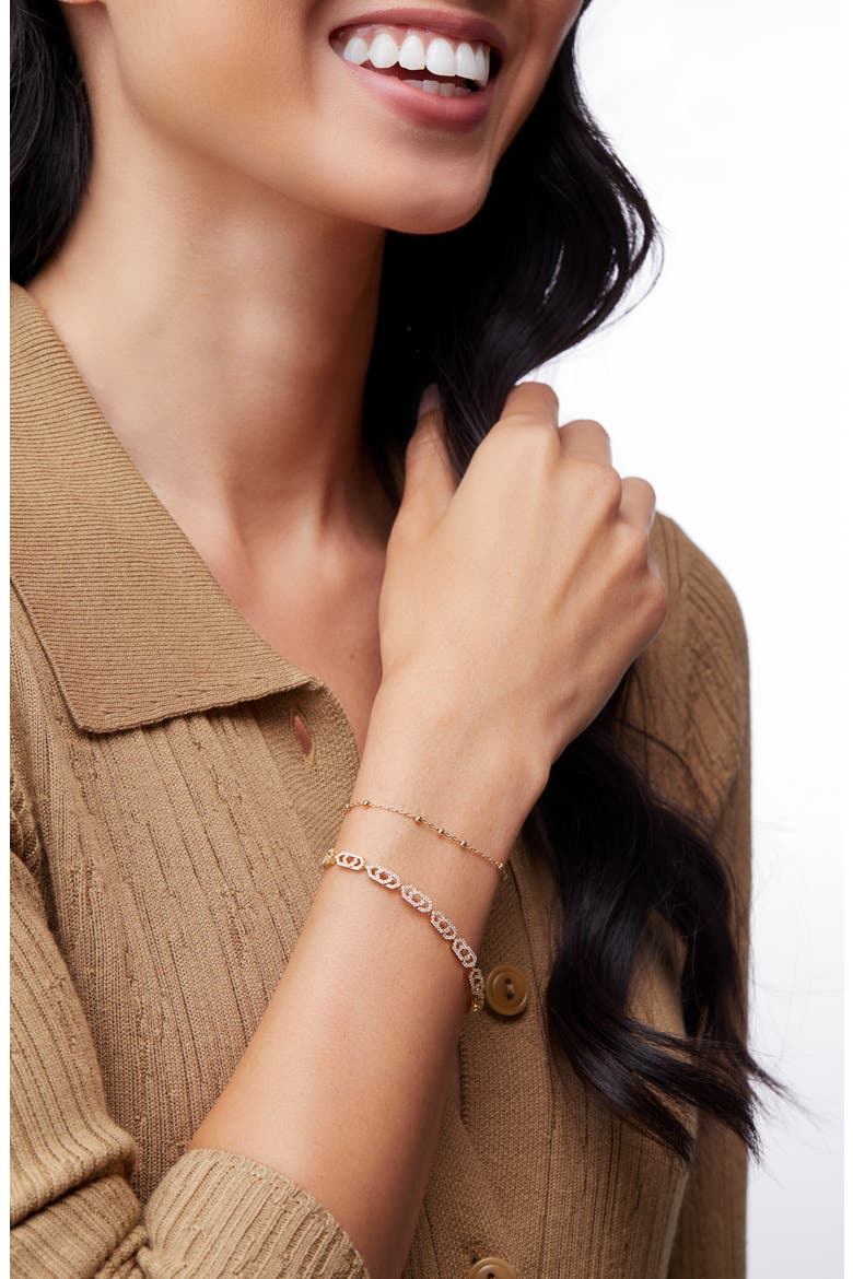 Mykonos 14K Gold Station Bracelet (Nordstrom Exclusive), Alternate, color, 14K YELLOW GOLD