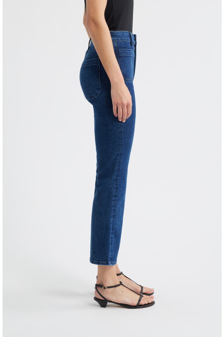 The Reboot Patch Pocket High Waist Ankle Bootcut Jeans, Alternate, color, JEST