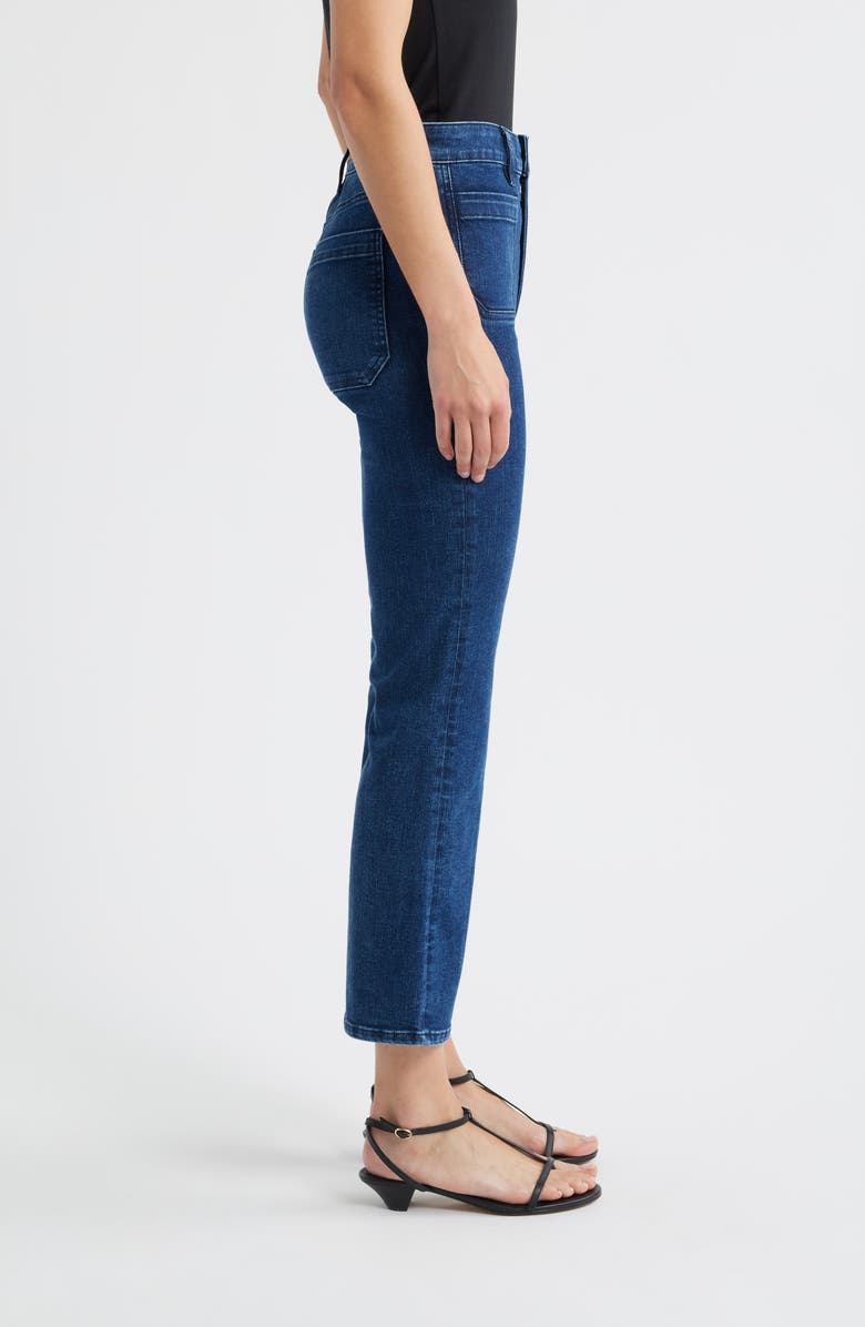 FRAME The Reboot Patch Pocket High Waist Ankle Bootcut Jeans, Alternate, color, Jest
