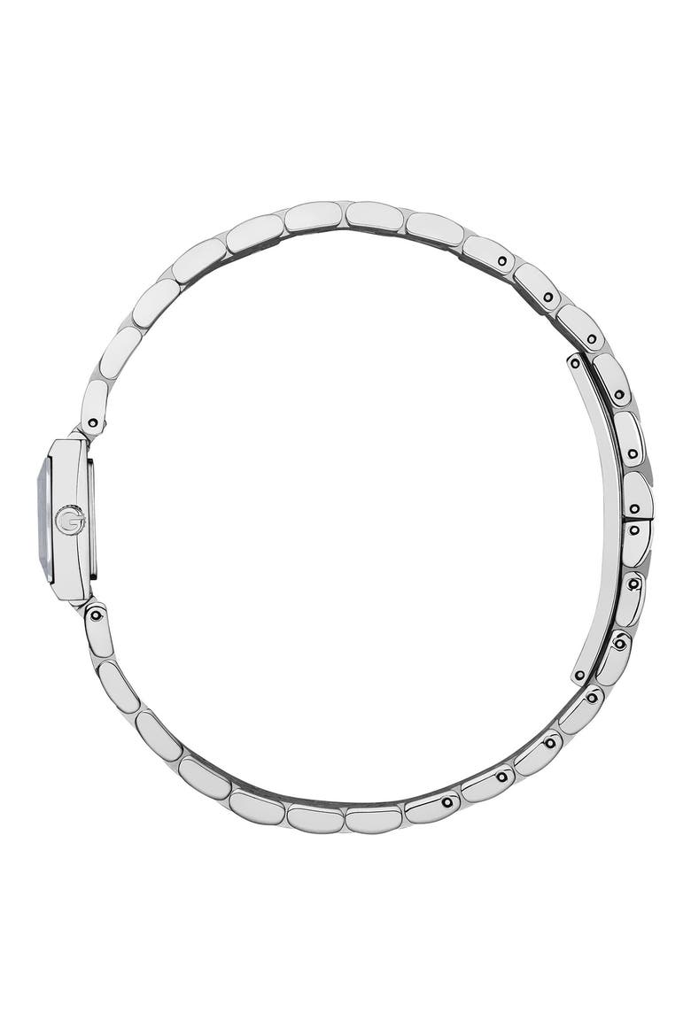 G-Frame Blue Dial Square Bracelet Watch, 14mm x 18mm, Alternate, color, BLUE