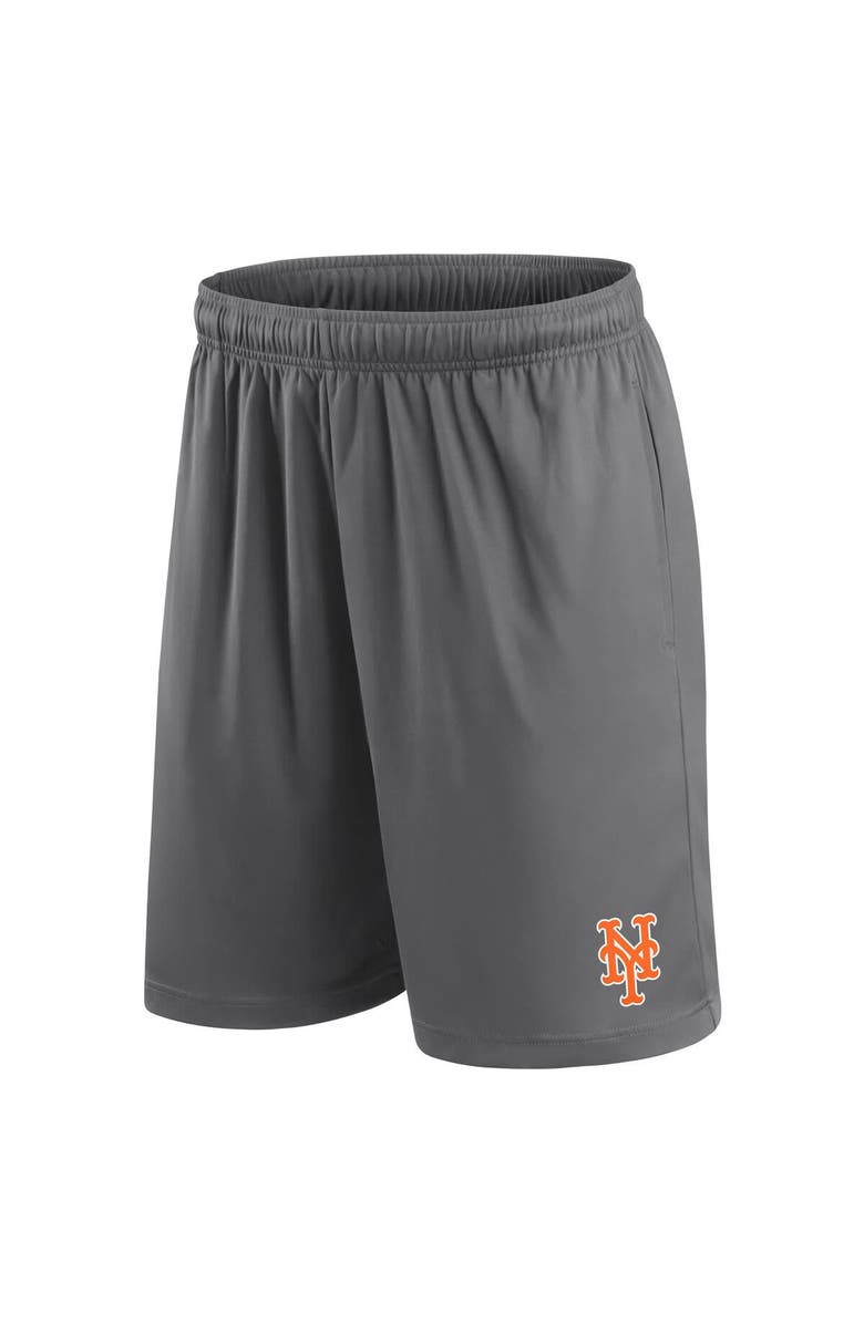 FANATICS Men's Fanatics Gray New York Mets Primary Logo Shorts, Alternate, color, 
