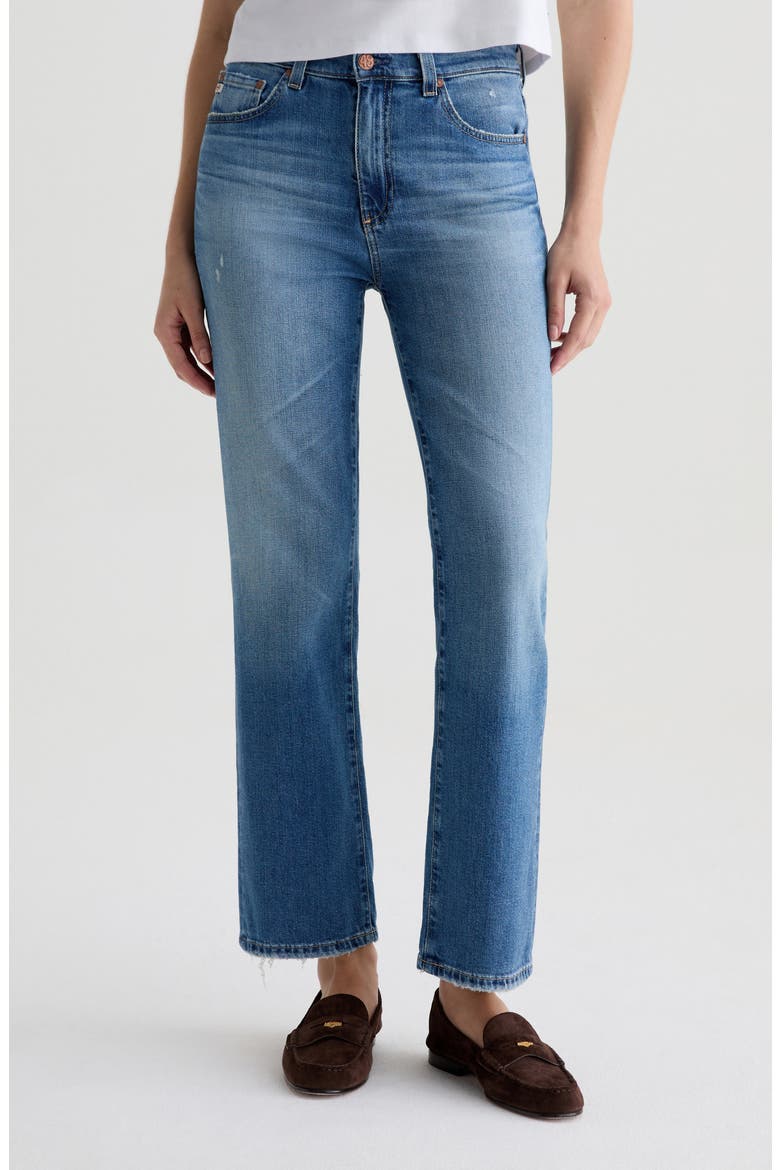 Brinley Mid Rise Straight Leg Jeans, Main, color, 16 YEARS SOARING