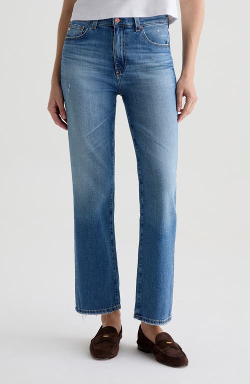 Ag Brinley High Rise Straight Jeans In 16 Years Soaring In Blue