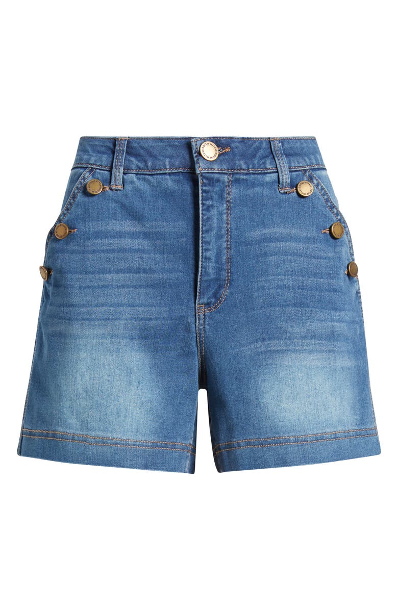 Wit & Wisdom Skyrise Denim Sailor Shorts, Alternate, color, 