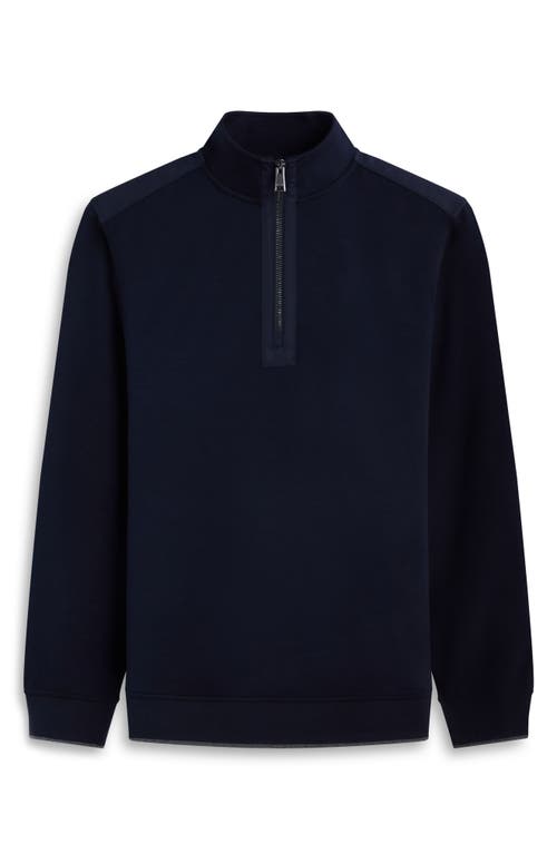 Bugatchi Soft Touch Quarter Zip In Blue