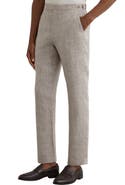 Reiss Amore Linen Tailored Fit Suit Pants