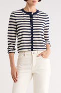 Ramy Brook Cambria Stripe Crop Cardigan