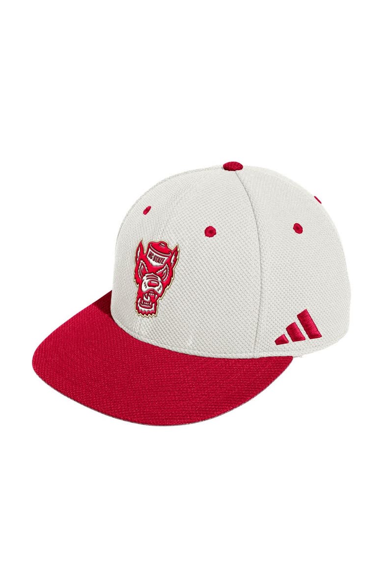 adidas Men's adidas Cream NC State Wolfpack On-Field Fitted Baseball Hat, Main, color, Cream
