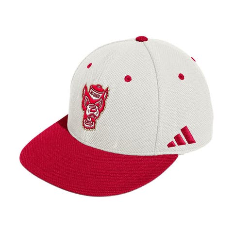 Men's adidas  Cream NC State Wolfpack On-Field Fitted Baseball Hat