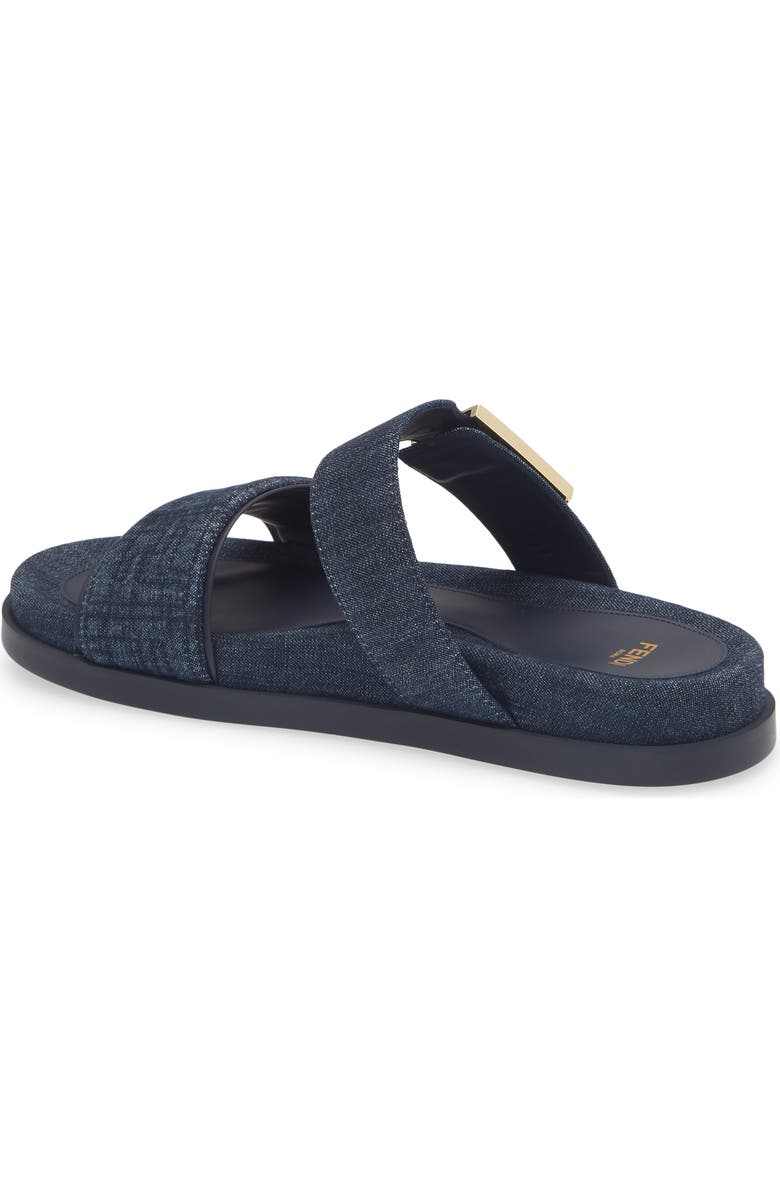 Fendi Feel Footbed Slide Sandal, Alternate, color, Blue