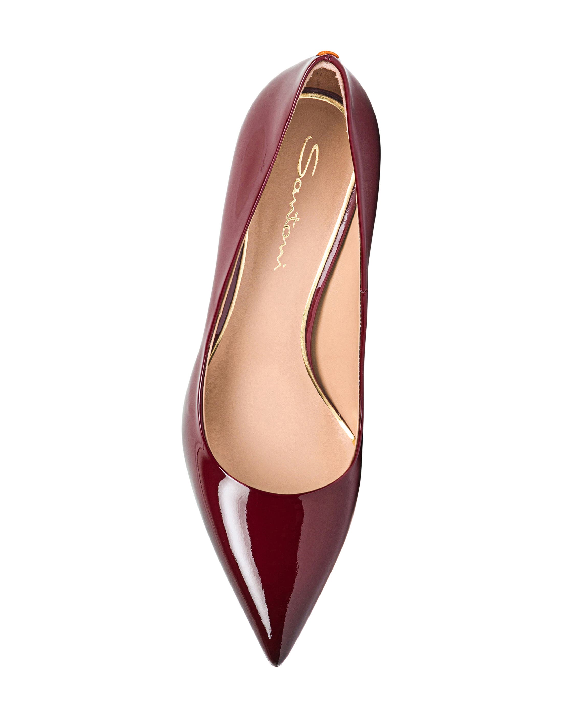 High-Heel Patent Leather Pumps, Alternate, color, Red