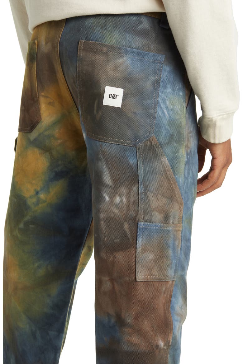 Woodland Carpenter Jeans, Alternate, color, BROWN RUST TIEDYE