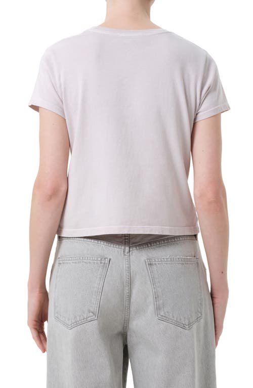 Agolde Adine Shrunken Supima® Cotton T-shirt In Neutral