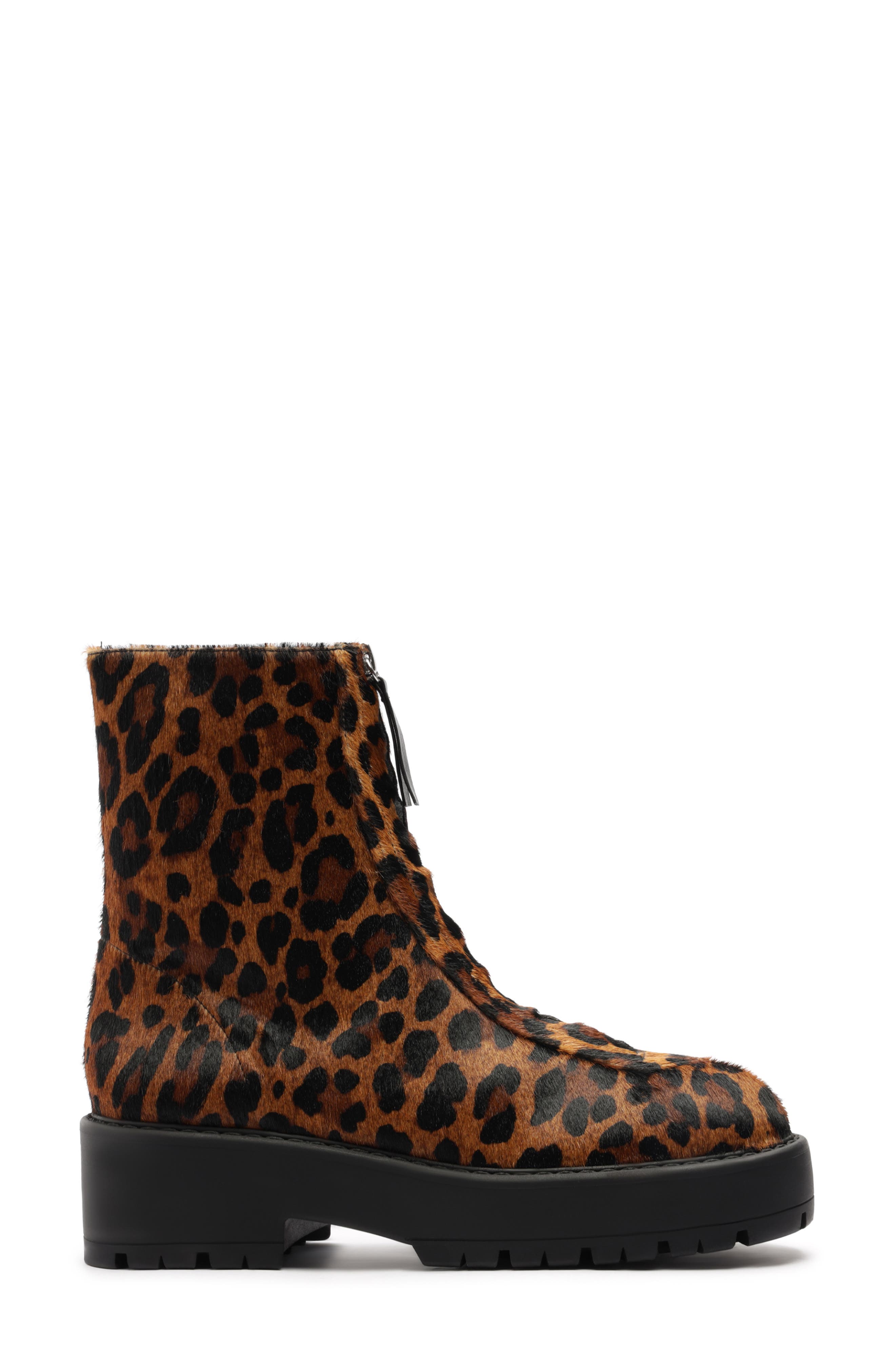 Schutz Farrah Moto Boot, Alternate, color, Leopard