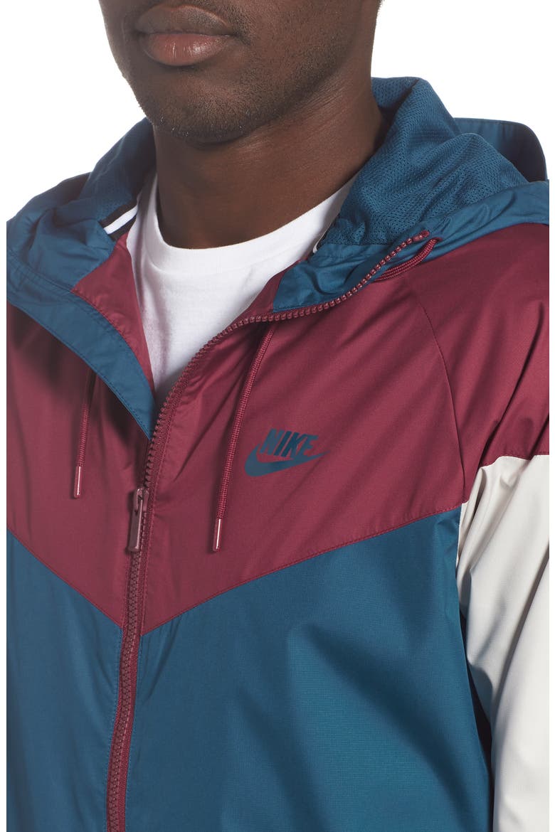 Windrunner Colorblock Jacket, Alternate, color, BLUE FORCE/ TEAM RED
