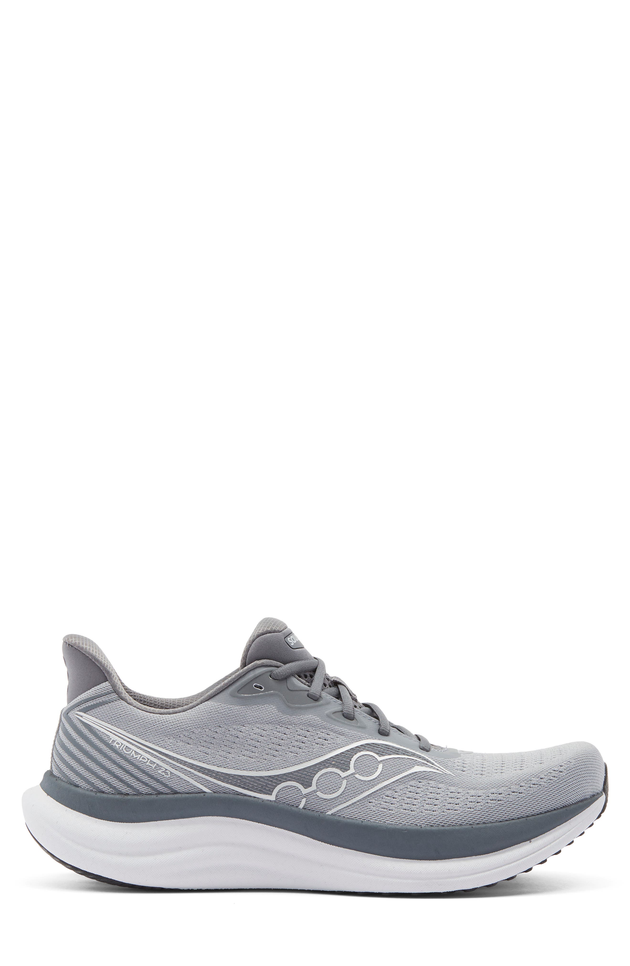 Triumph 23 Running Shoe, Alternate, color, FLINT/ CARBON