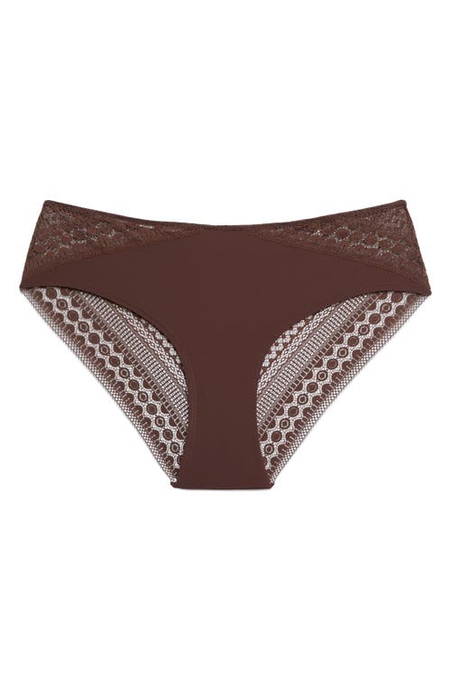 Shop Etam Crush Shorty Briefs In Chocolate