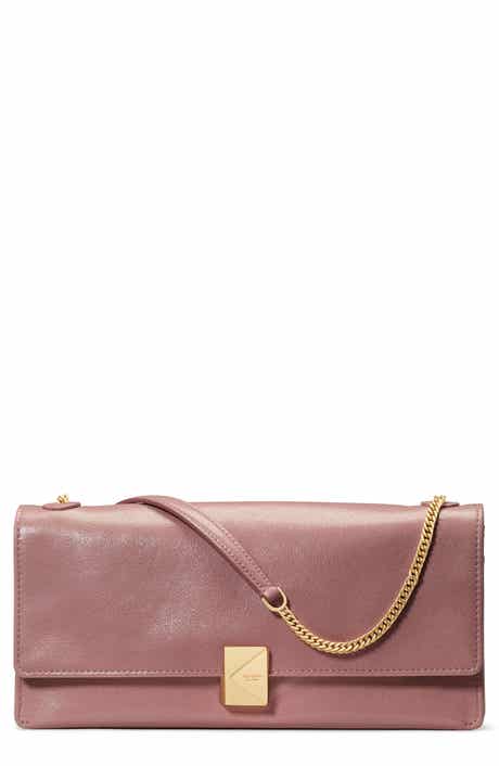 deco glazed leather convertible chain shoulder bag