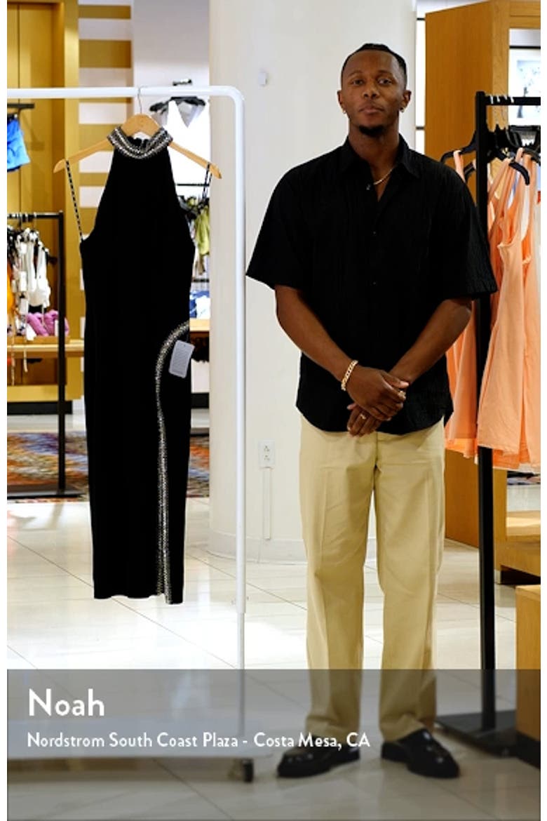 Embellished Stretch Midi Dress video