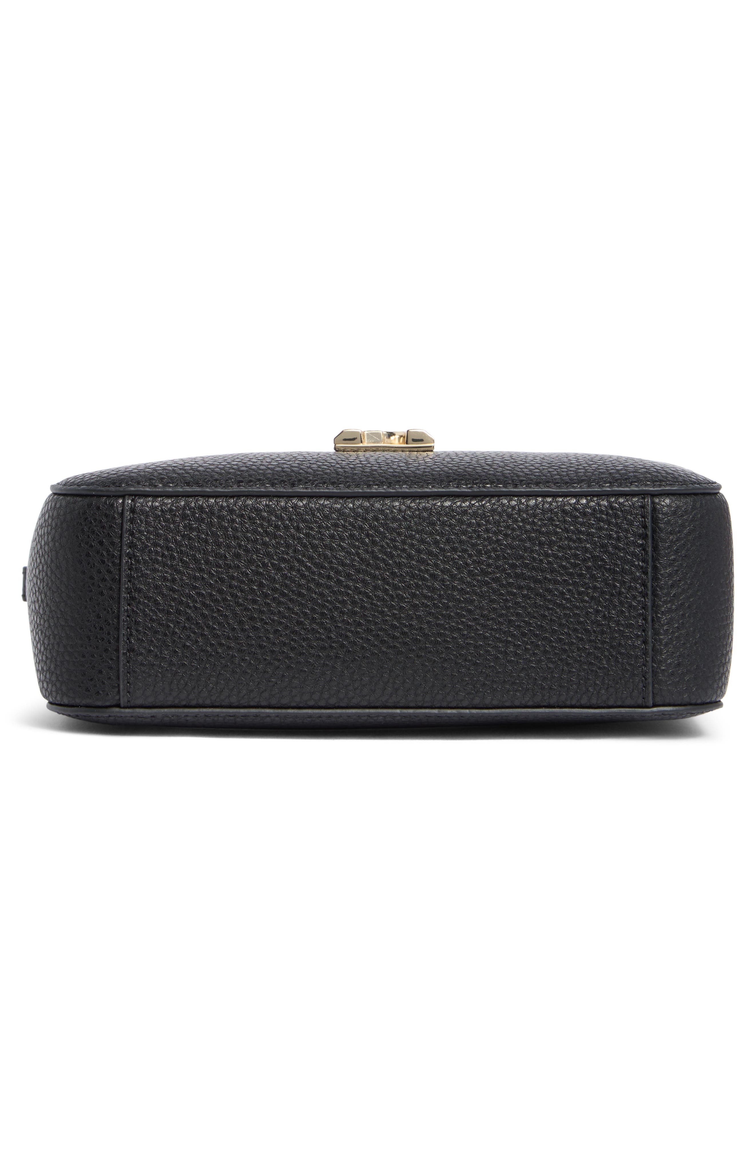 Furla Gardenia Mini Camera Case Crossbody Bag, Alternate, color, Nero+Toni Ghiaccio
