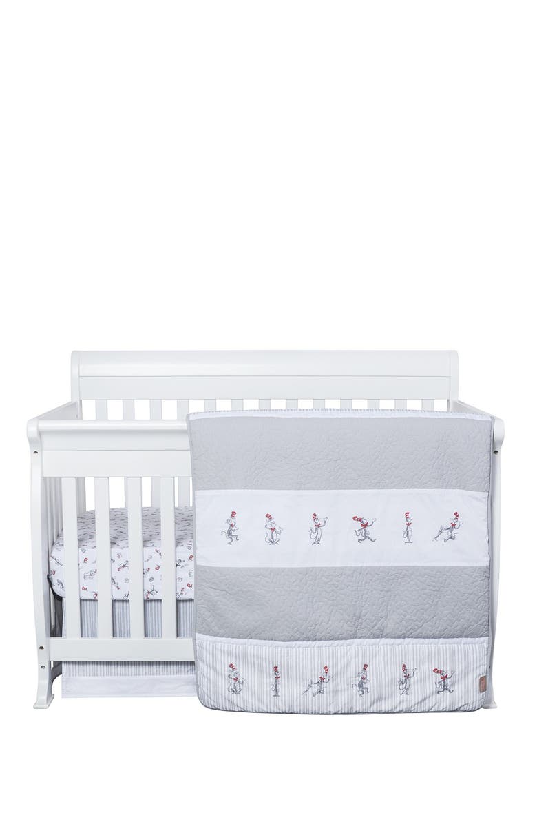 TREND LAB Dr. Sues Cat In The Hat Crib Bedding Set - 4-Piece Set, Alternate, color,