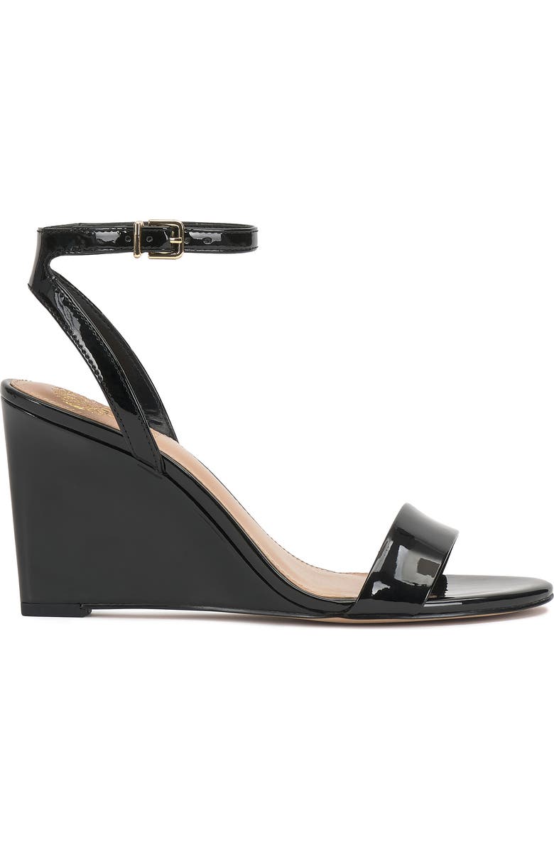 Vince Camuto Jefany Wedge Sandal, Alternate, color, Black