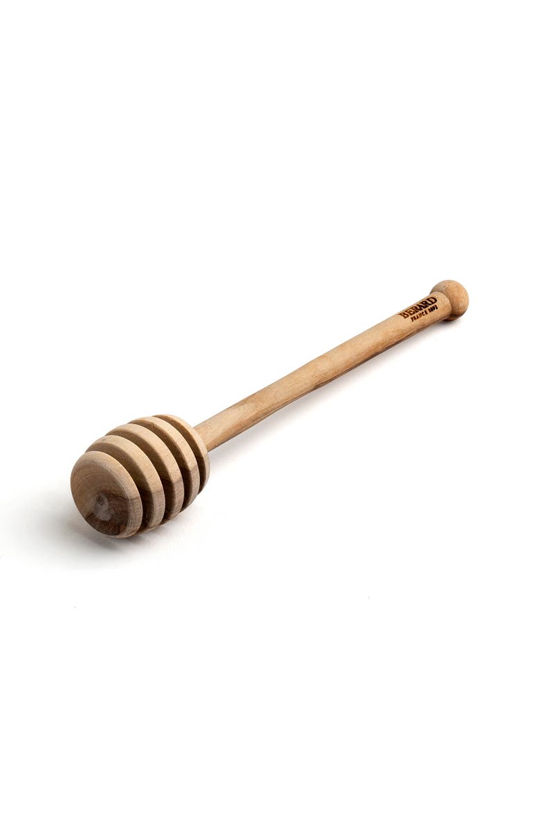 Olive Wood 6-Inch Honey Dipper, Alternate, color, Brown