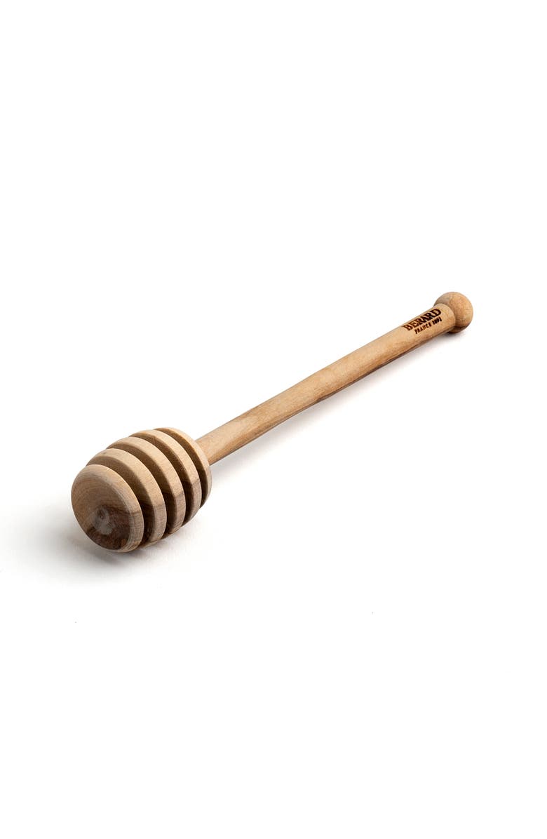 Berard Olive Wood 6-Inch Honey Dipper, Alternate, color, Brown