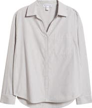 Bernardo Stripe Button-Up Shirt