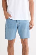 FRAME The Relaxed Raw Hem Denim Shorts