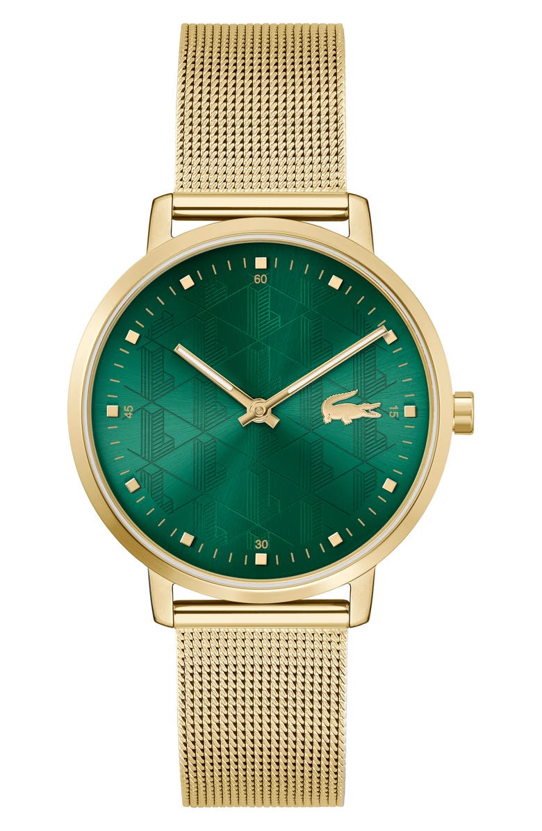 Lacoste Crocorigin Mesh Bracelet Watch, 35mm, Main, color,