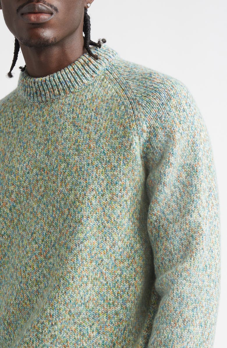 De Bonne Facture Raglan Sleeve Wool Sweater, Alternate, color, Multicolor