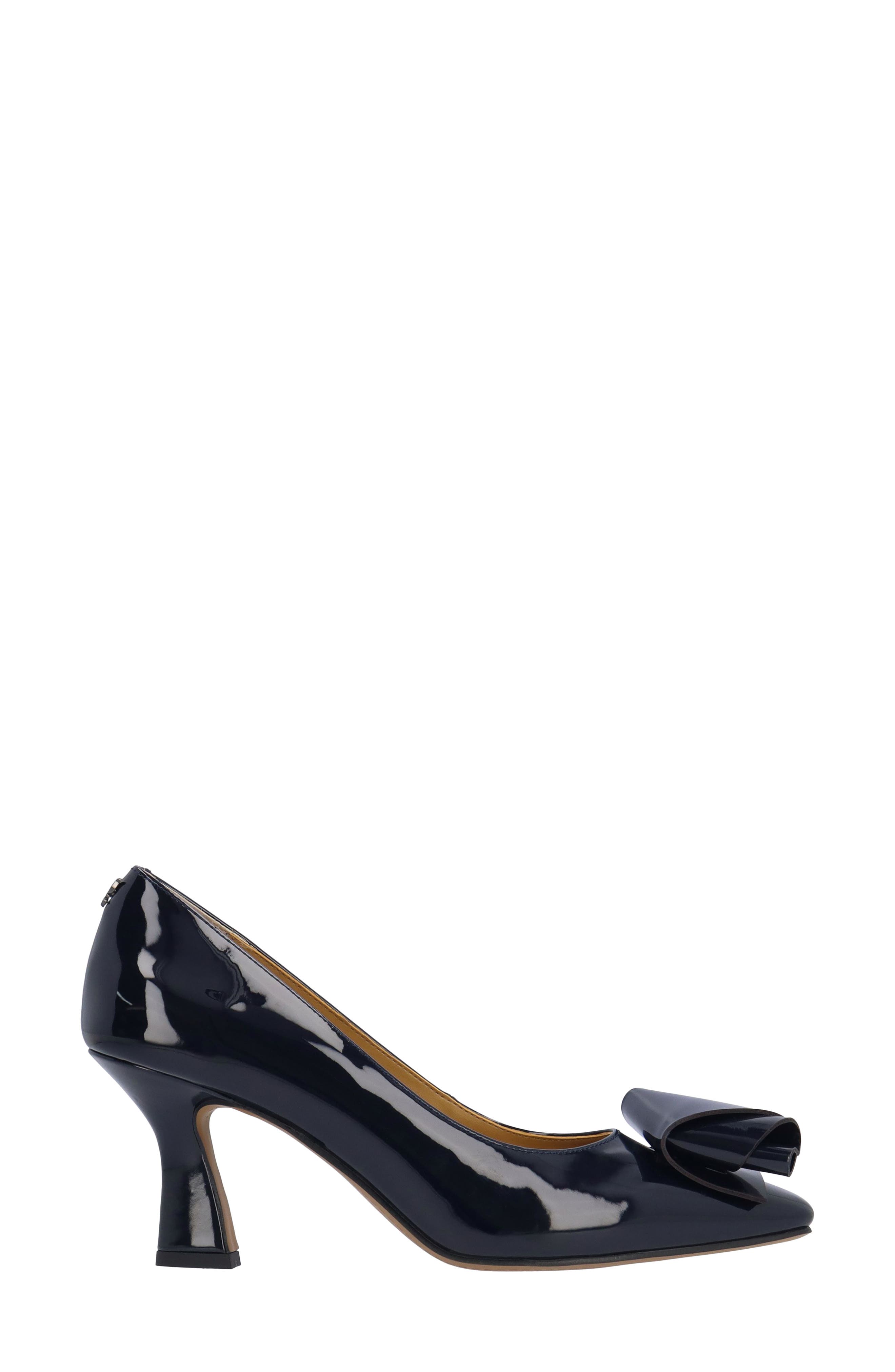 Karali Faux Leather Pump, Alternate, color, NAVY