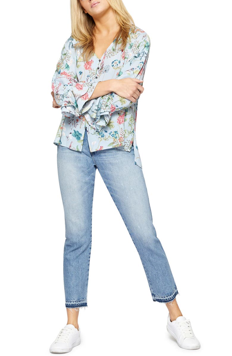 Sanctuary Posey Floral Blouse, Alternate, color, 