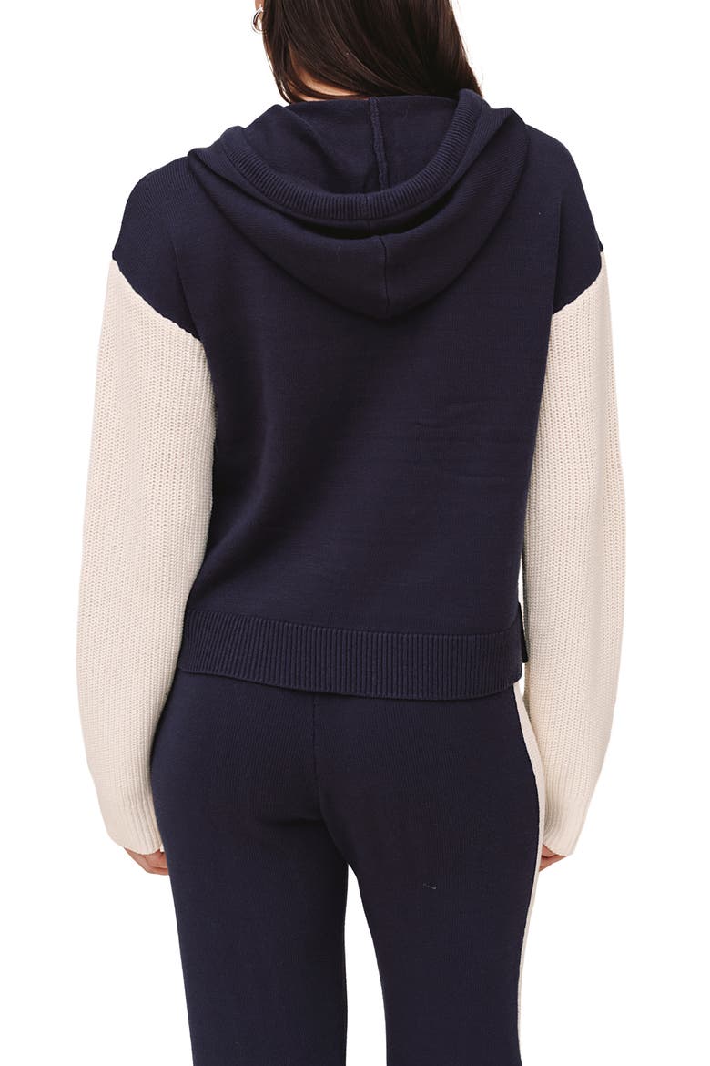 Contrast Sweater Hoodie, Alternate, color, MIDNIGHT FROST